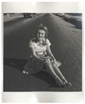 Original 8 x 10 Silver-Gelatin Satin-Finish Double-Weight Photograph of Marilyn Monroe Taken by Andre de Dienes in 1945 With de Dienes Backstamp